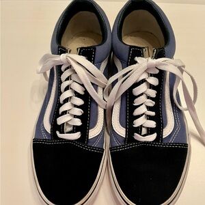 Vans Old Skool Suede  Black and Blue Sneakers
Like New
